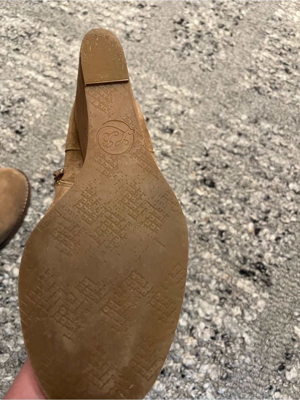 Lucky Brand Tan Suede Wedge Ankle Booties - Picture 8 of 8